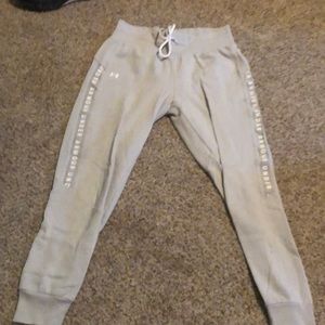 Grey Under Armour Sweatpants.. SizeSmall